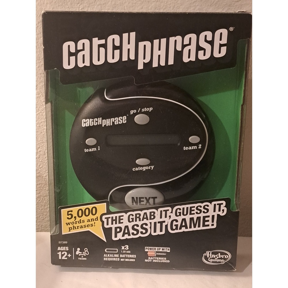 Hasbro Catch Phrase Electronic Handheld Game 5000 Words New Sealed